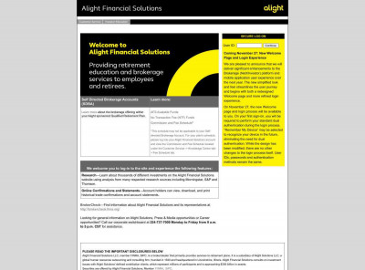 Alight Financial Solutions - Welcome Alight Financial Solutions - Welcome