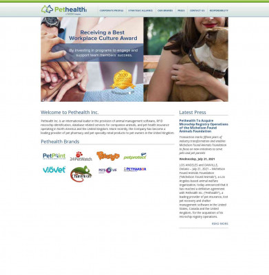 Pethealth Inc. > Our Brands > 24PetWatch Pethealth Inc. > Our Brands > 24PetWatch