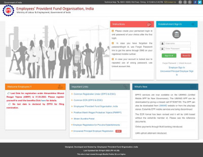 Unified Portal - Employees' Provident Fund Organisation Unified Portal - Employees' Provident Fund Organisation