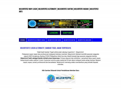 MUJURTOTO2 WAP LOGIN | MUJURTOTO2 ALTERNATIF ... MUJURTOTO2 WAP LOGIN | MUJURTOTO2 ALTERNATIF ...