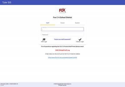 Tyler SIS 360 - Fox C-6 School District Tyler SIS 360 - Fox C-6 School District