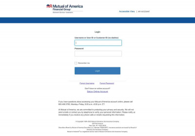 Mutual of America Login Mutual of America Login