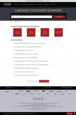 Caesars Rewards Partners - Visa - Account inquiries Caesars Rewards Partners - Visa - Account inquiries