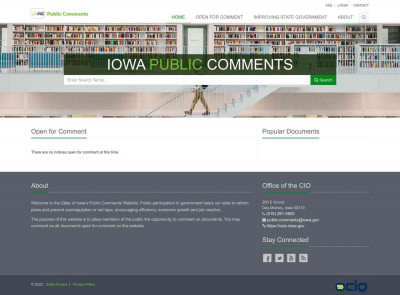 Demonstrated Experience - Iowa Public Comments Demonstrated Experience - Iowa Public Comments