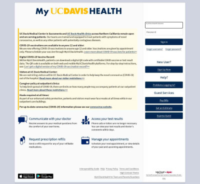 MyUCDavisHealth - Login Page MyUCDavisHealth - Login Page