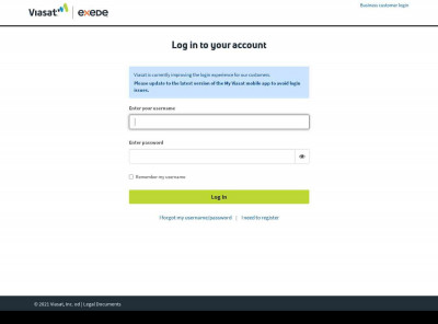 Viasat Account Management: Login Viasat Account Management: Login