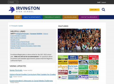 Welcome To Irvington High School Mobile - School Loop Welcome To Irvington High School Mobile - School Loop