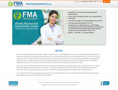 Student Login - Florida Pharmacists Immunization Course Student Login - Florida Pharmacists Immunization Course