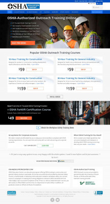 OSHA Education Center: OSHA 10 & 30 Hour Online Training ... OSHA Education Center: OSHA 10 & 30 Hour Online Training ...