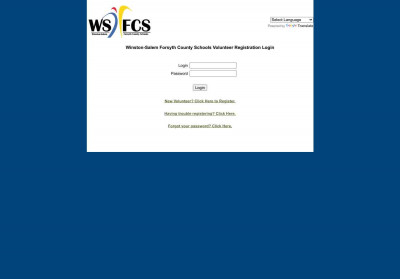 WSFCS Volunteer Form WSFCS Volunteer Form