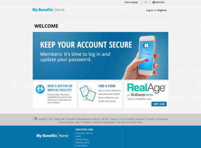 My Benefits Home My Benefits Home