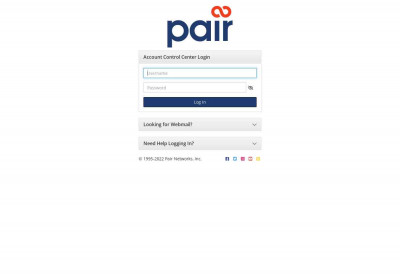 Pair Networks Account Control Center Pair Networks Account Control Center