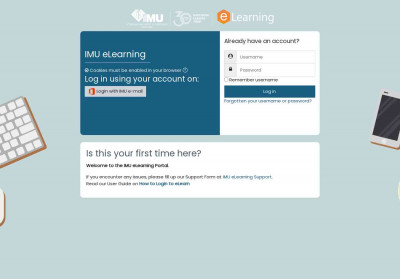 Forgotten password - IMU eLearning Forgotten password - IMU eLearning