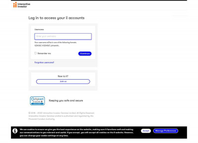 Secure Account Login | Interactive Investor Secure Account Login | Interactive Investor