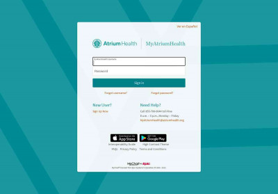 Login Page - MyAtriumHealth Login Page - MyAtriumHealth