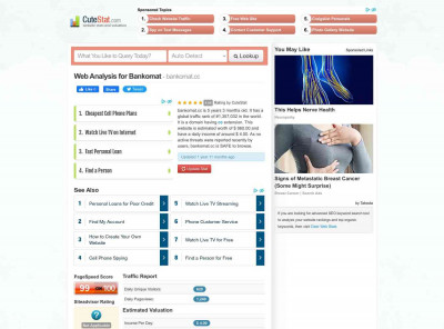 Bankomat Web Analysis - Bankomat.cc - CuteStat.com Bankomat Web Analysis - Bankomat.cc - CuteStat.com