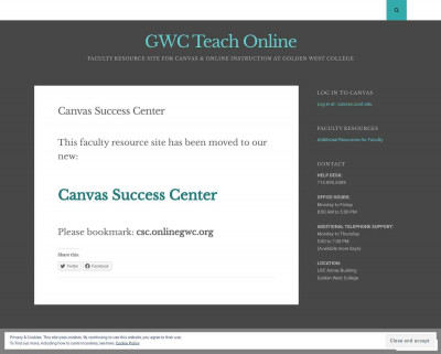 GWC's Canvas Support Site – GWC Teach Online GWC's Canvas Support Site – GWC Teach Online