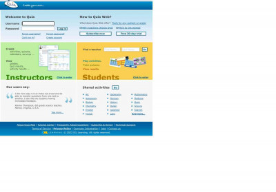 Quick Reference Guide - Quia Quick Reference Guide - Quia