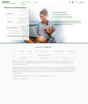 TD Bank Online Banking TD Bank Online Banking