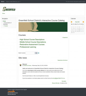 School District of Greenfield School District of Greenfield