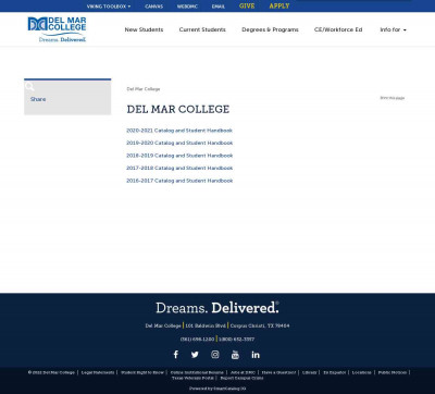 3. Website/WebDMC - Del Mar College 3. Website/WebDMC - Del Mar College