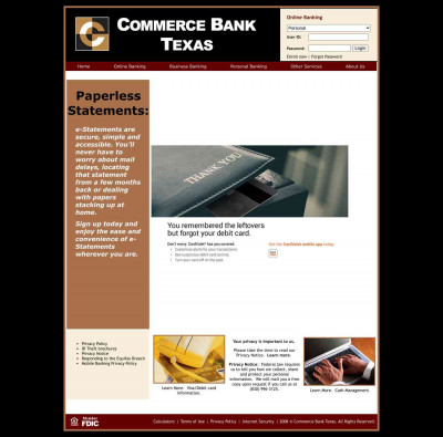 Welcome to Commerce Bank TX Welcome to Commerce Bank TX