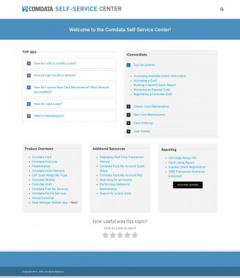 Logging into iConnectData - Comdata Self-Service Center Logging into iConnectData - Comdata Self-Service Center