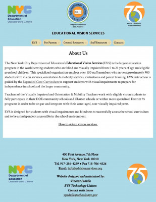 EVS Staff Resources - Educational Vision Services EVS Staff Resources - Educational Vision Services