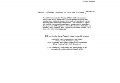 California Immunization Registry - Los Angeles-Orange Region California Immunization Registry - Los Angeles-Orange Region