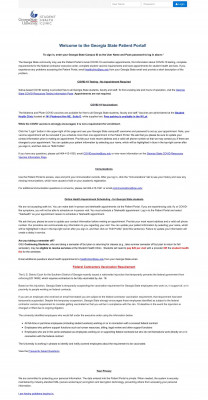 the Georgia State Patient Portal! the Georgia State Patient Portal!