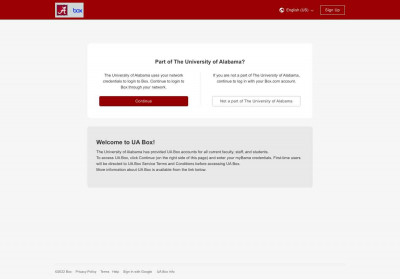 Part of The University of Alabama? - Box Part of The University of Alabama? - Box