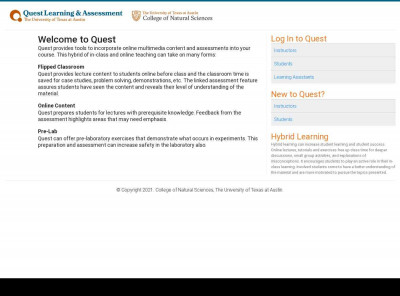 UT Quest - The University of Texas at Austin UT Quest - The University of Texas at Austin