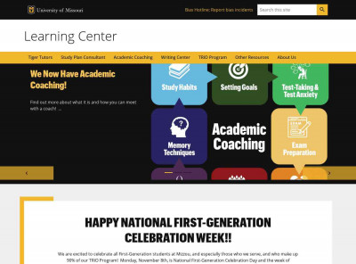 Private Tutoring - Learning Center - University of Missouri Private Tutoring - Learning Center - University of Missouri