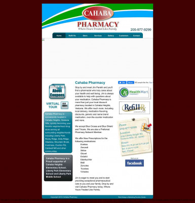 Cahaba Pharmacy is a member of Refill Rx, refillrx.com Cahaba Pharmacy is a member of Refill Rx, refillrx.com