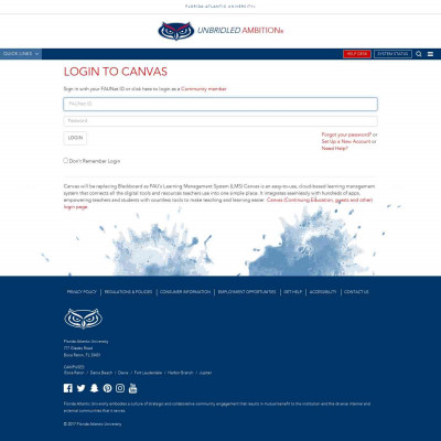 Log In - FAU Canvas - Instructure Log In - FAU Canvas - Instructure