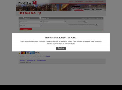 Purchase Bus Tickets (Martz Group) Purchase Bus Tickets (Martz Group)