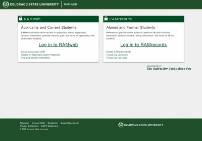 RAMweb | Colorado State University RAMweb | Colorado State University