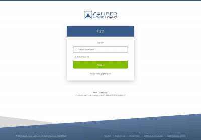 H2O Logout Successful - Caliber Home Loans H2O Logout Successful - Caliber Home Loans