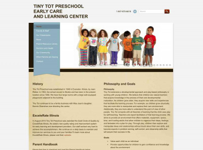 TINY TOT PRESCHOOL EARLY CARE AND LEARNING ... TINY TOT PRESCHOOL EARLY CARE AND LEARNING ...