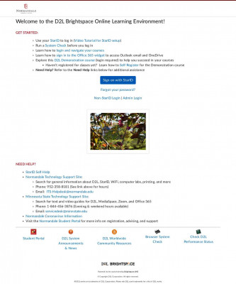 D2L Brightspace Login for Normandale Community College D2L Brightspace Login for Normandale Community College