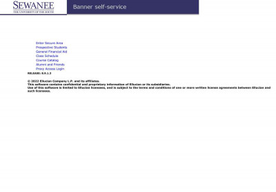 User Login - Sewanee User Login - Sewanee