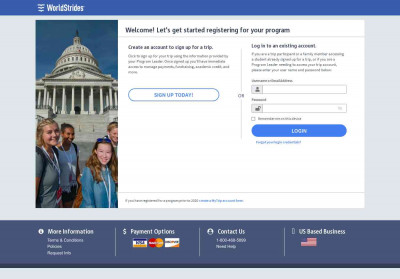 Login - WorldStrides Login - WorldStrides