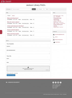 Q. How do I find the Jackson Library in the MYIWU portal? Q. How do I find the Jackson Library in the MYIWU portal?
