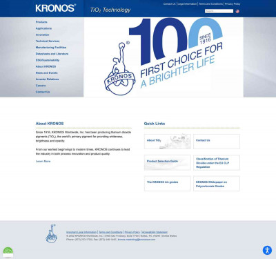 Manufacturing Facilities - KRONOS Worldwide, Inc Manufacturing Facilities - KRONOS Worldwide, Inc