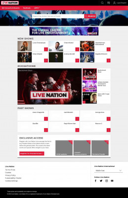 Live Nation Middle East: Concert Tickets and Tour Dates Live Nation Middle East: Concert Tickets and Tour Dates