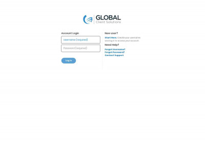 Global Client Solutions - Account Login Global Client Solutions - Account Login