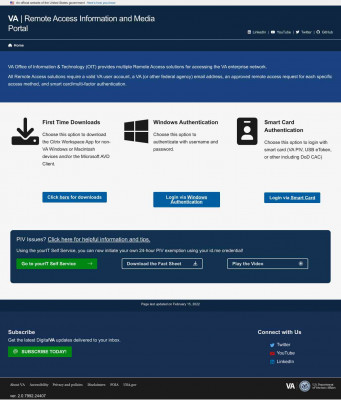 VA Remote Access(RA) Information and Media Portal VA Remote Access(RA) Information and Media Portal