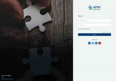 The Learning Center at AMN: Log in to the site - AMN ... The Learning Center at AMN: Log in to the site - AMN ...