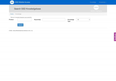 Konica Minolta – One Stop Product Support - Knowledge Konica Minolta – One Stop Product Support - Knowledge