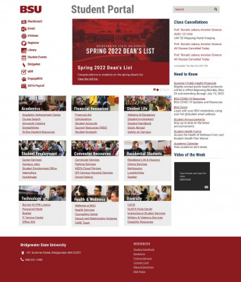 MyBSU Student Portal - Bridgewater State University MyBSU Student Portal - Bridgewater State University